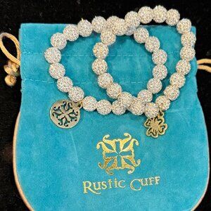 Pair of Rustic Cuff Emerson Beaded Bracelets